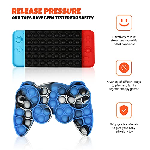 shinyis Push Pop Fidget Toy Pack Includes Game Controller Gamepad