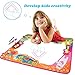 Large Aqua Drawing Water Doodle Mat for Kids Toys Mess Free Coloring Painting Educational Writing Mats Neon Colors Board Toddlers with 3 Magic Pen Xmas Gift for Boys Girls Age 2 3 4 5 6