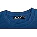 ZITY Sportswear Men's 100% Polyester Moisture-Wicking Short-Sleeve T-Shirt Blue Large