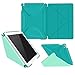 iPad Air 2 Case, Apple iPad Air 2 Case, rooCASE Origami Ultra Slim Fit Thin Lightweight Shell PU Leather Folio Case with Auto Sleep Wake Smart Cover, Turquoise Mint (will NOT fit New iPad 2017)