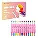 Hair Chalk Pens 12 Colors - Safe & Temporary & Washable Hair Pen for Kids, Girls, Gift, Party, All Age Can Use