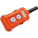 mxuteuk COB 61 Rain Proof Up-Down Station Hoist Crane Pendant Pushbutton Switch