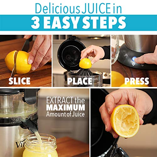 Vinci Hands Free Electric Citrus Juicer, 1Button Juicer Machine