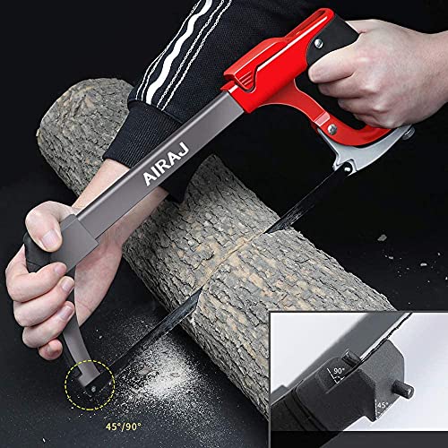 AIRAJ 12 In Hacksaw Frame Set,Adjust Tension Hacksaws with 7