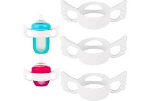 JOYFEED Silicone Baby Bottle Handles for Boon Nursh Bottles, Easy Grip Bottle Holder for Self Feeding