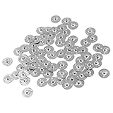 200 pcs Candle Wick Tabs - Metal Candle Wick Sustainer Tabs - Kare & Kind® retail packaging (12.5 mm, Silver)