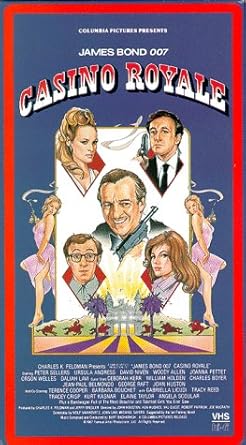 Amazon Com Casino Royale Vhs David Niven Peter Sellers Ursula Andress Orson Welles Joanna Pettet Daliah Lavi Woody Allen Deborah Kerr William Holden Charles Boyer John Huston Kurt Kasznar John Huston Joseph Mcgrath