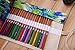 Kaariss Canvas Pencil Wrap, Travel Drawing Coloring Pencil Roll Organizer for Artist, Pencils Pouch Case Hold for 72 Colored Pencils (Pencils are NOT Included) Painting 72