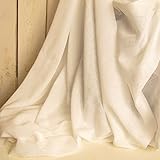 White Tobacco Cloth Cotton Fabric- Medium Weight by the Yard by Jubilee Creative Studio