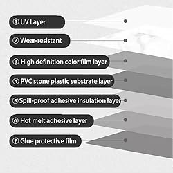 20-Pack Peel and Stick Bleu Or Marble Tiles