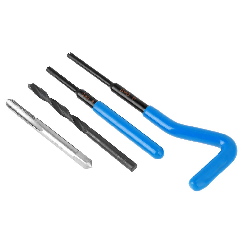 Thread Repair Kit, M5 Stainless Steel Wire Thread Insert Combination Tool Set Thread Repair Kit hex sockets M5 Thread Repair Tool: Industrial & Scientific
