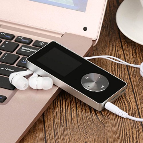 DZT1968 1.8'' TFT 4/8/16G Fast charge MP3 HiFi Lossless Music Player FM TF Card (16G, Silver) - Thumbnail 3