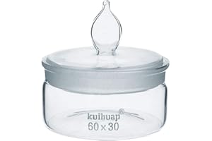 Weighing Bottle, Low Form, Borosilicate 3.3 Glass, Dim. 60×30mm(Pack of 10)