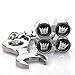 4 Pcs Transformers Tire Valve Caps Zinc Alloy Contains Mini Wrench and Keychain (Decepticons)