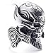 Size 9, KONOV Large Biker Men's Gothic Casted Skull Stainless Steel Ring