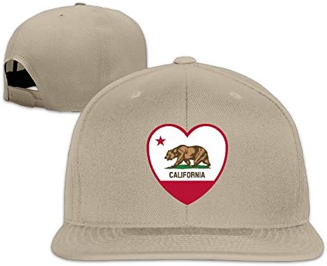 California Flag Unisex Baseball Adjustable Cap Snapback Hat Natural