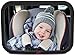 Large Rear View Baby Mirror #1 Best Car Accessory for Caring Parents with Cute Infants – Adjustable Back Seat Baby Mirror for Car – Guaranteed Constant View of Your Baby While Driving (Black)