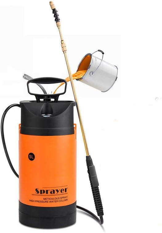 XMAGG® Sprayer, 5L Pump Action Pressure Sprayer Suitable for Spraying Fertilizer, Sanitizing, Car Washing, Cleaning Glass