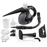 ISILER Upgraded Handheld Steam Cleaner, Pressurized Steam Cleaner with Safety Lock, Powerful Multi-Purpose Steam Cleaner with 14 Accessories for Bathroom, Kitchen, Surfaces, Floor, Carpet and More