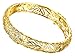 18K Rose Gold-Plated Creative Design Elegant Pattern Bangle Bracelets