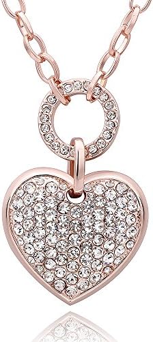 WeMore(TM) 18K Gold Plated Austrian Crystal design Brand Heart pendant necklace Fashion Jewelry for 2014 women collares exo 2891