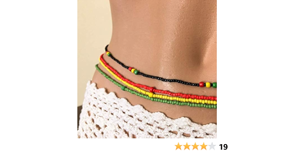 rasta waist beads
