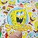 100pcs Spongebob Squarepants Stickers Set Cartoon Sticker Decals for Water Bottle Laptop Cellphone Bicycle Motorcycle Car Bumper Luggage Travel Case. Etc (Spongebob Squarepants)