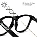 Hipsterkid Clear UV Glasses - Halloween Costume Accessory - Infants and Babies (Ages 0-2/Black Frame)