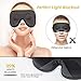 3D Contoured Sleeping Eye Mask - 99% Blindfold & Lights Blockout Sleep Mask for Men Women, Comfortable & Light Weight Eye Cover for Travel/Nap/Night's Sleeping, No Pressure On Your Eyes