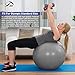 JBM Exercise Yoga Ball with Air Pump - Support up to 200 lbs