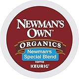 Newman's Own Organics Keurig Single-Serve K-Cup Pods Special Blend Medium Roast, Fair Trade and USDA Organic Certified Coffee, 96 Count