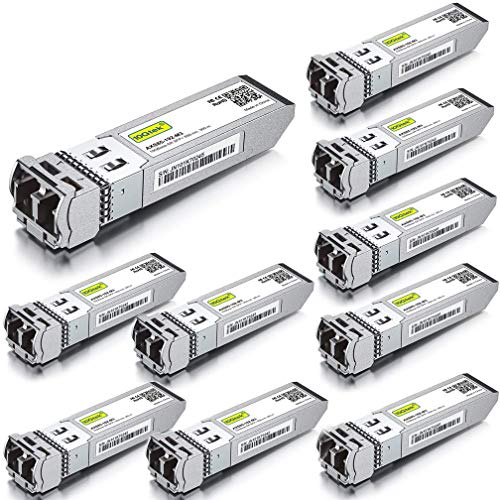 10Gtek-10-Pack-10Gbs-Modulo-SFP-Multimodo-10GBase-SR-SFP-LC-Transceiver-850nm-Compatible-para-Cisco-SFP-10G-SR-Ubiquiti-Netgear-D-Link-TP-Link-Zyxel-Qnap-NAS-Mikrotik-Open-Switch