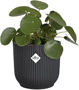 elho Vibes Fold Round 18 Pot 100% Recycled Plastic Ø18.4xH16.8 Black view 3