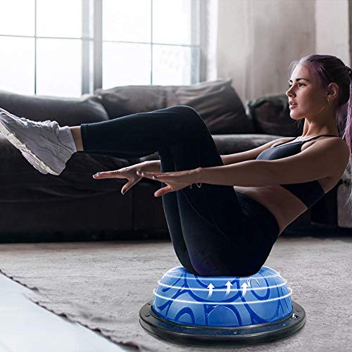 ATIVAFIT-Half-Ball-Balance-Trainer-with-Straps-Yoga-Balance-Ball-Anti-Slip-for-Core-Training-Home-Fitness-Strength-Exercise-Workout-Gym