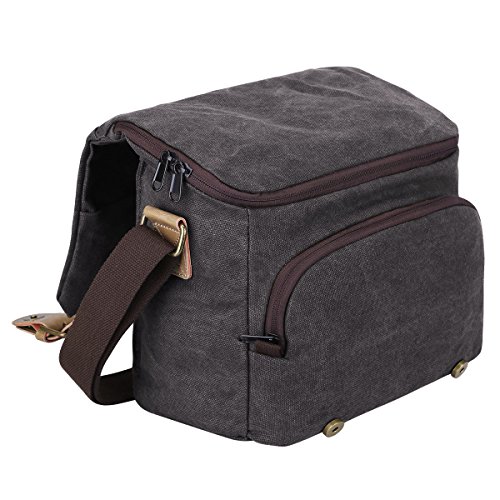S-ZONE-Vintage-Waterproof-Canvas-Leather-Trim-DSLR-SLR-Shockproof-Camera-Shoulder-Messenger-Bag-11L7W86H-Dark-Gray