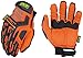 Mechanix Wear Hi-Viz M-Pact Gloves - High-Visibility Impact Gloves - For Builders Safety - For Construction - Vibration Absorbing - Touchscreen Compatible - Fluorescent Orange - Medium