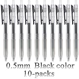 2 X Muji Clear ball pen black 0.5mm x 5