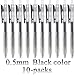 2 X Muji Clear ball pen black 0.5mm x 5
