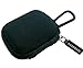 CASEBUDi Tough Travel Case for Apple AirPods | Key Ring and Carabineer | Use as Keychain | Sturdy, Stylish, Ballistic Nylon, Impact Protection for Travel or Storage (Black)