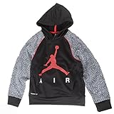 Jordan Big Boys Elephant Print Hoodie (L(12-13YRS), Black)