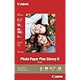 Canon Photo Paper Plus Glossy II, 5 x 7 Inches, 20 Sheets (2311B024)