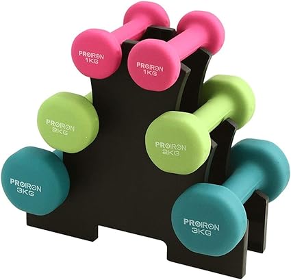 Neoprene Dumbbells Set with Rack Hand 