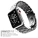 MoKo Compatible Band Replacement for Apple Watch, Stainless Steel Metal Replacement Band with Double Button Folding Clasp Fit iWatch 42mm 44mm Series 5/4/3/2/1 - Space Gray(Not Fit iWatch 38mm 40mm)