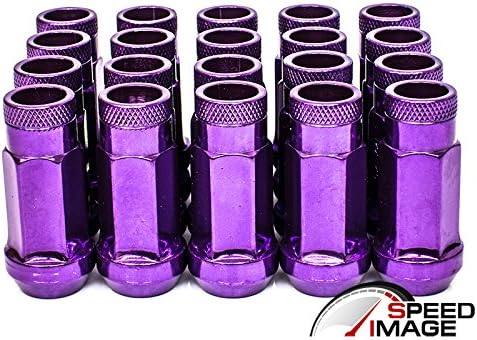 Z Racing - Purple Open End Extended Steel 48mm Wheel Lug Nuts 20 Pieces - 12x1.25mm