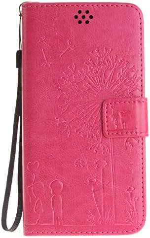 Lenvov A7010 Case Cover, Solid Color PU Leather Case Dandelion Lover Embossing Case Wallet Stand Case for Lenvov A7010 ( Color : 4 , Size : A7010 )