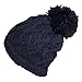 Polar Extreme Women's Insulated Thermal Slouchy Beanie Hats With Pom Pom Cable Knit