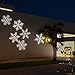 EAMBRITE LED Snowflake Projector Light Decorated Snowflake Spotlight for Holiday Christmas Wedding Party (led Snowflake Projector)
