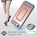 YOUMAKER Case for iPhone 8 Plus & iPhone 7 Plus, Rose Gold Full Body with Built-in Screen Protector Heavy Duty Protection Shockproof Slim Fit Cover for Apple iPhone 8 Plus (2017) 5.5 Inch - Rose Gold/Gray