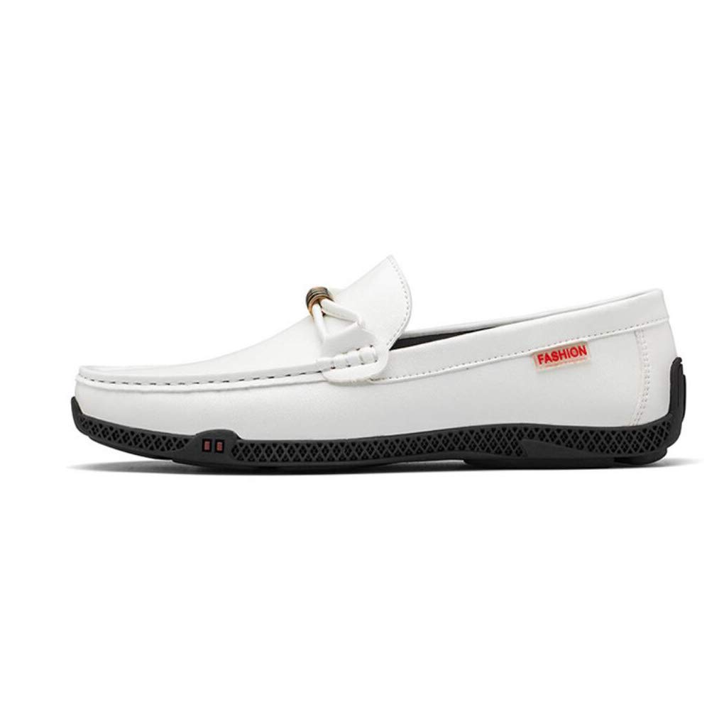 Mens Comfort Loafers Leather Spring//Fall Comfort Loafers /& Slip-Ons Walking Shoes Wearable Black//Blue//White