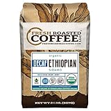 Ethiopian Sidamo Water Processed Decaf OFT Coffee, Whole Bean, Fresh Roasted Coffee LLC. (2 lb.)